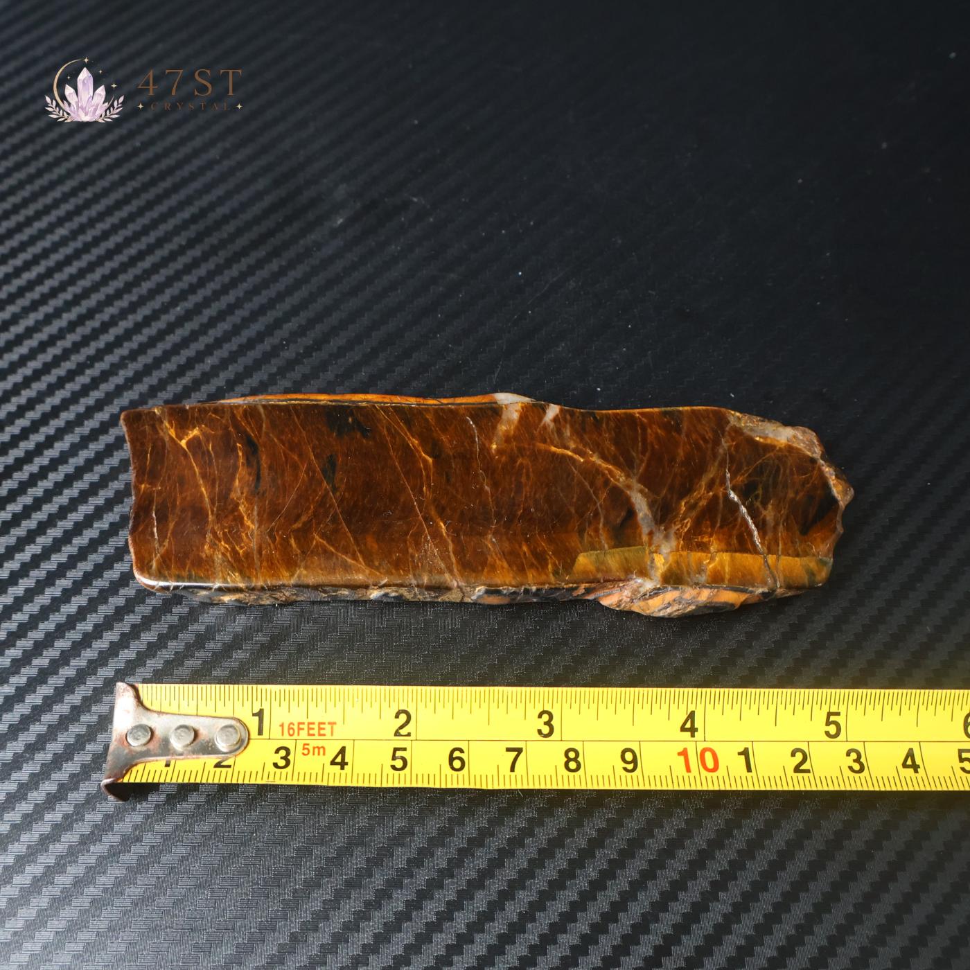 Yellow Tiger Eye Slice Specimen