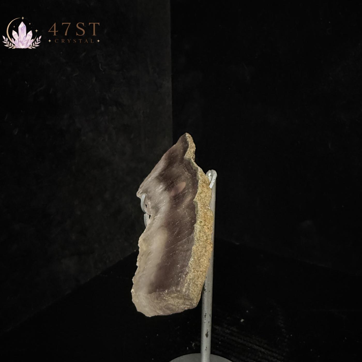 Fluorite with Pyrite Slab