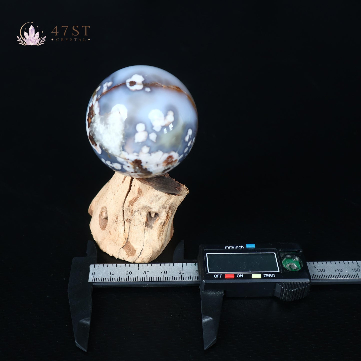 Flower Agate Sphere