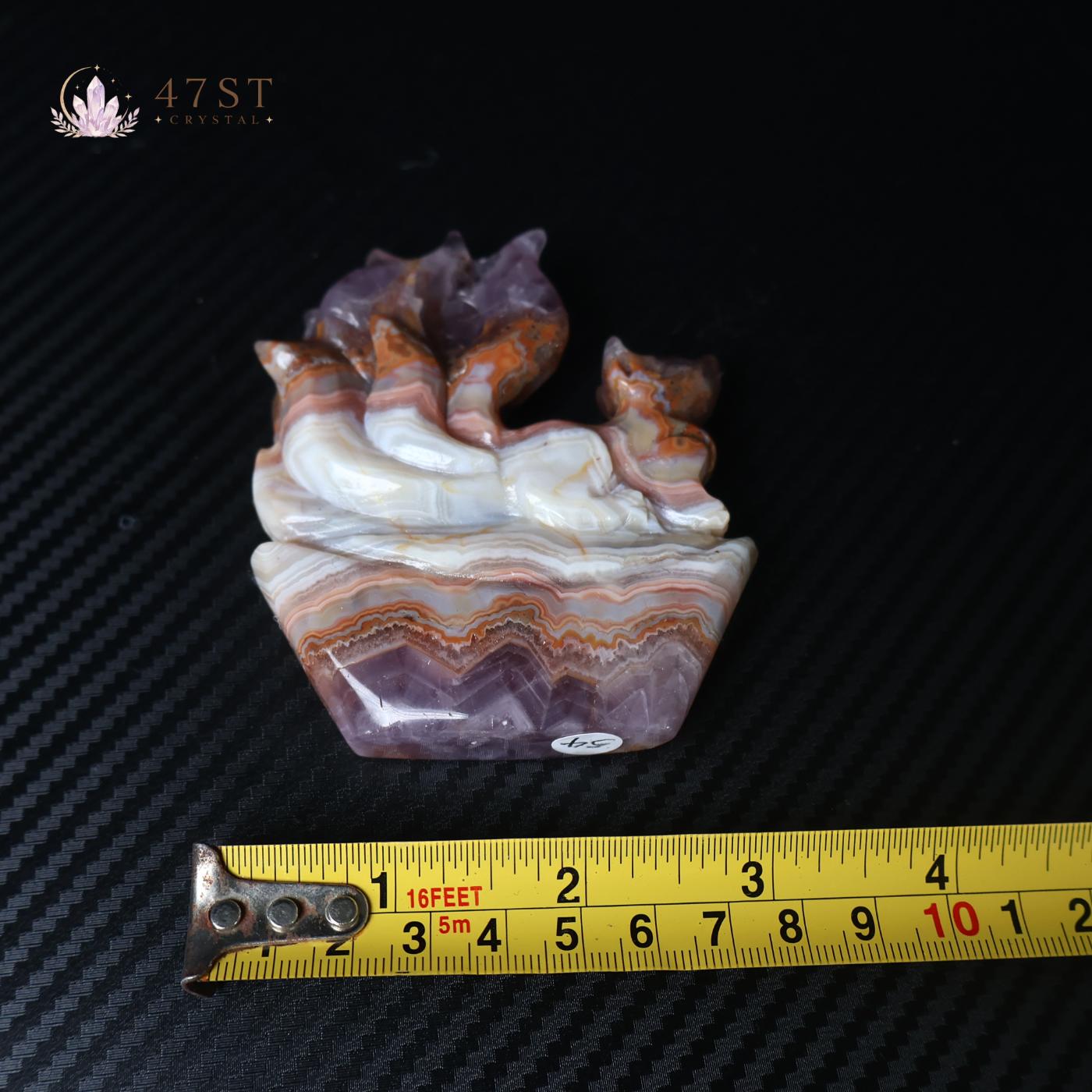 Amethyst Agate Nine-Tailed Fox