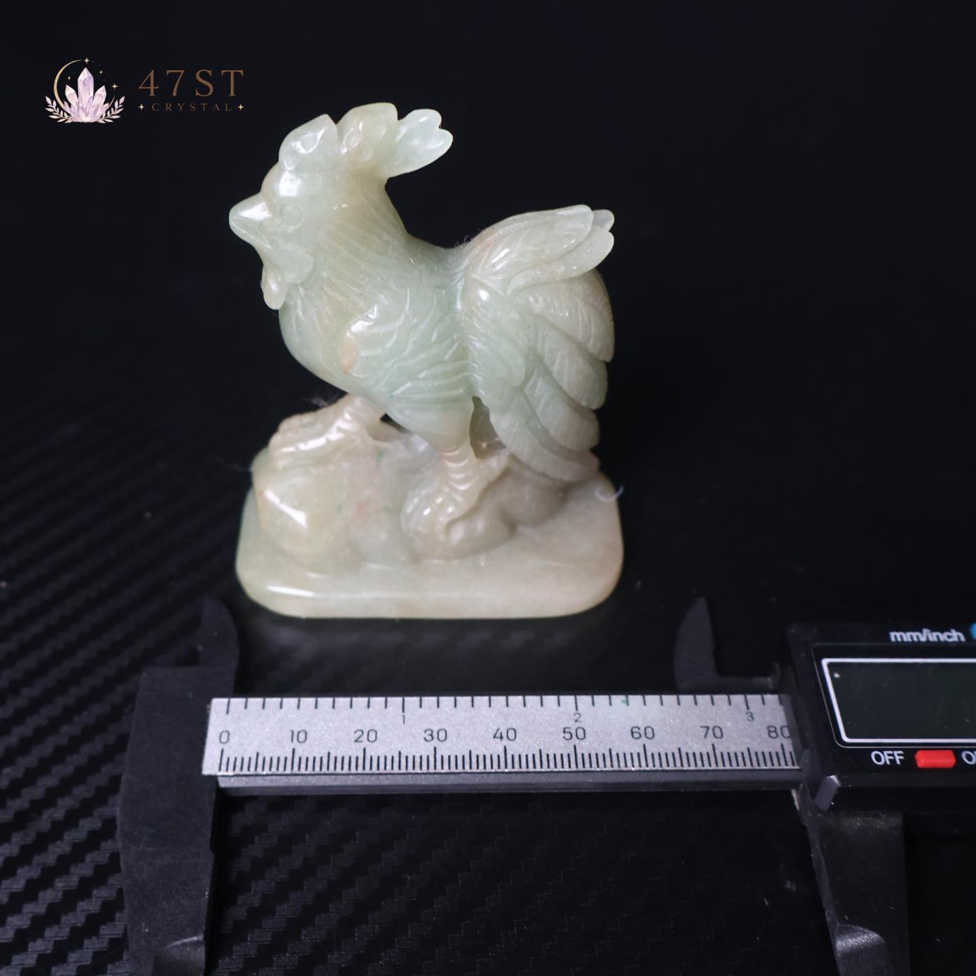 Green Aventurine Rooster