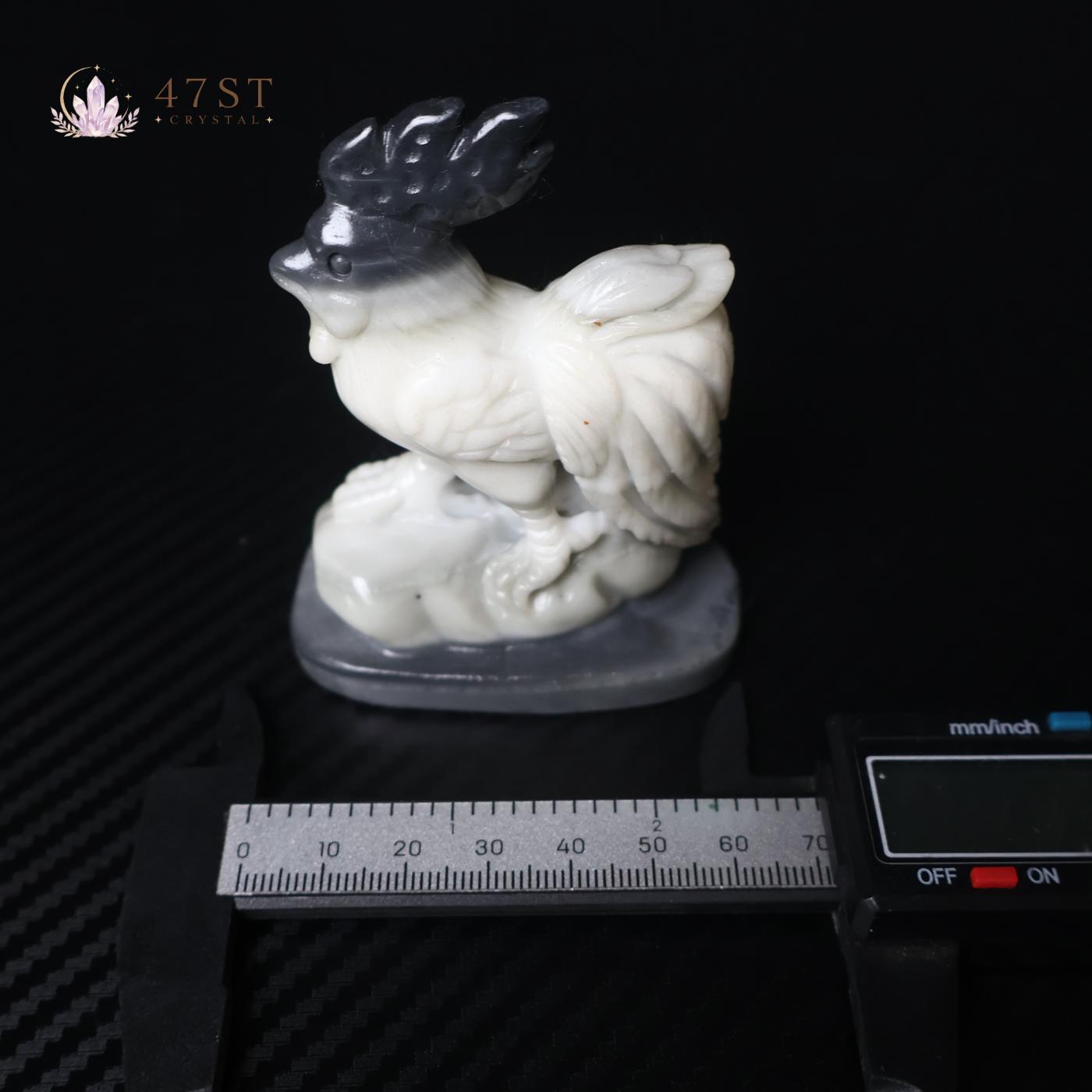 Yin Yang Jade Rooster