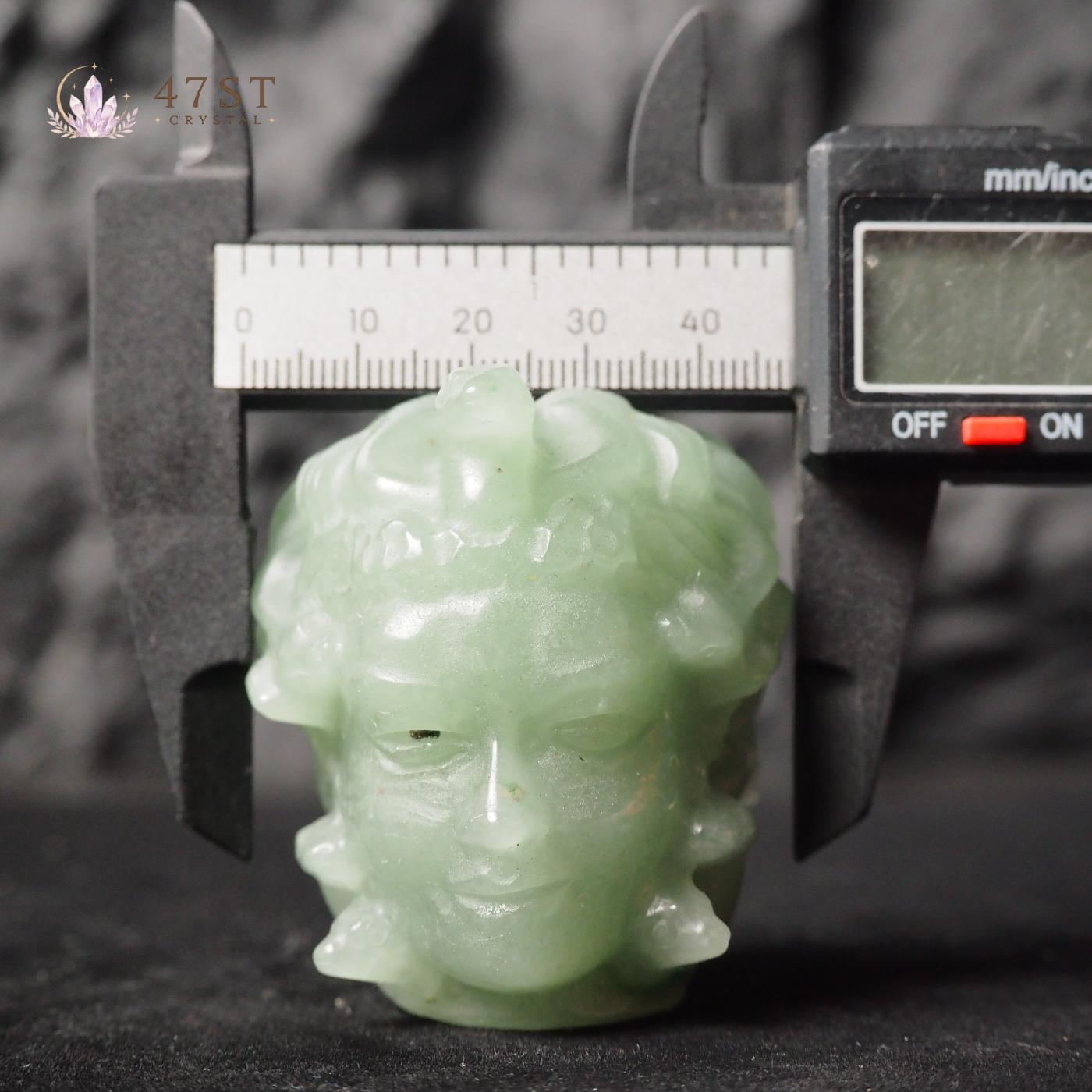 Medusa Head Crystal Carvings