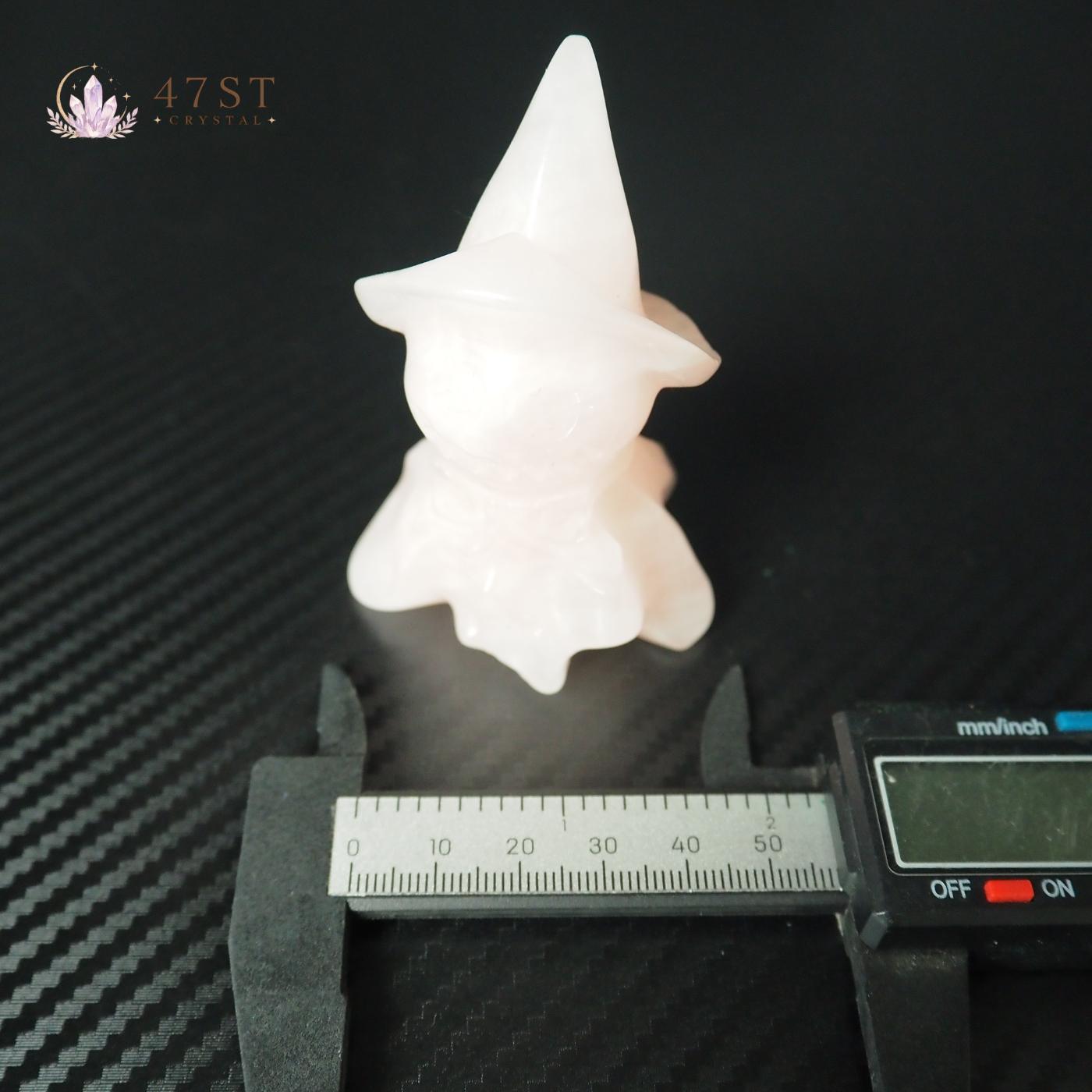 Rose Quartz Pumpkin Head