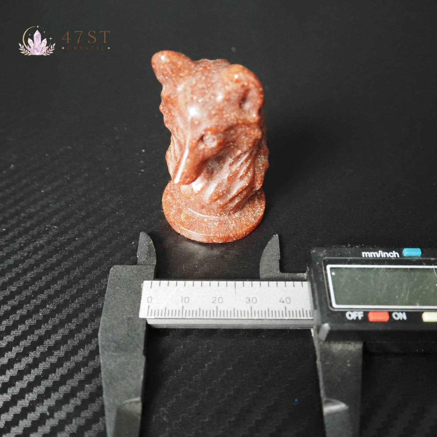 Red Jasper Wolf Carving