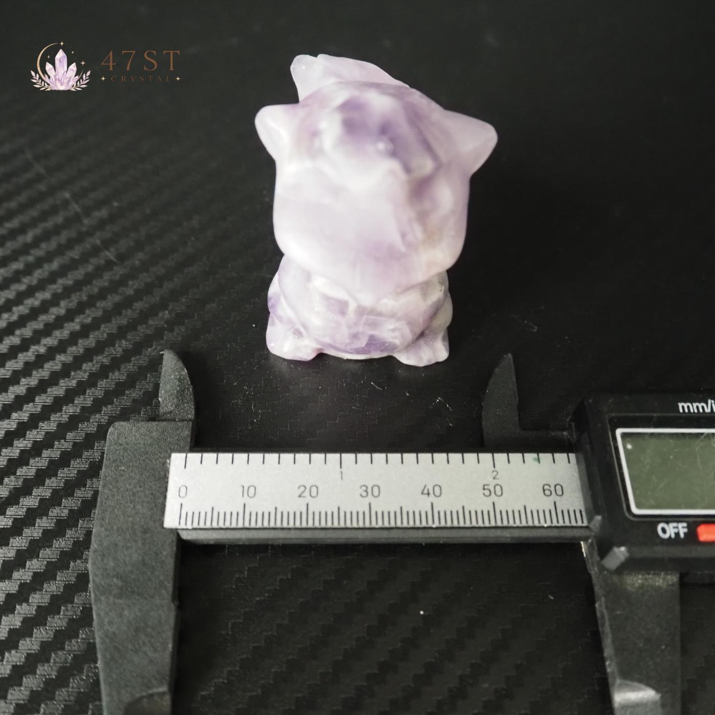 Dream Amethyst Squirrel Carving