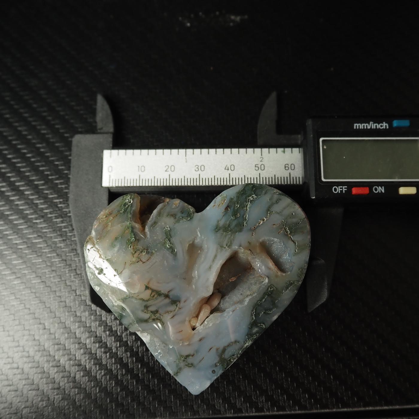 Moss Agate Heart