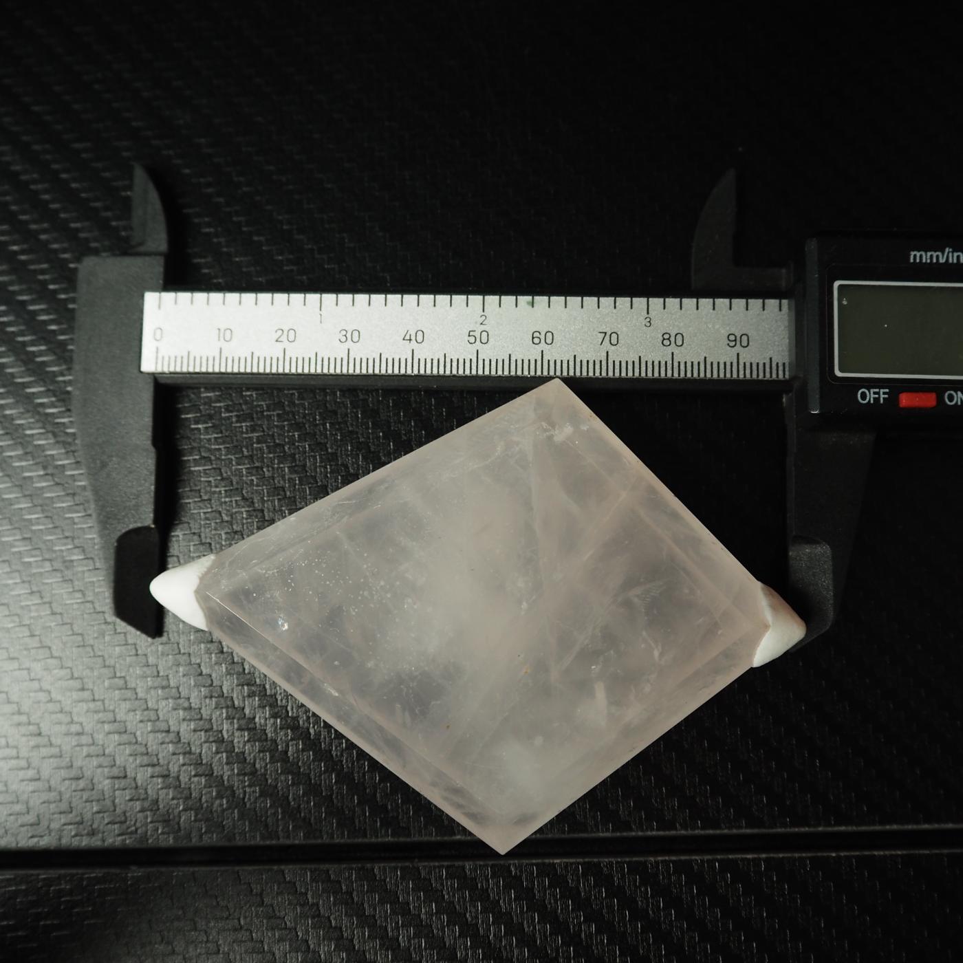 Rose Quartz Diamond Carving