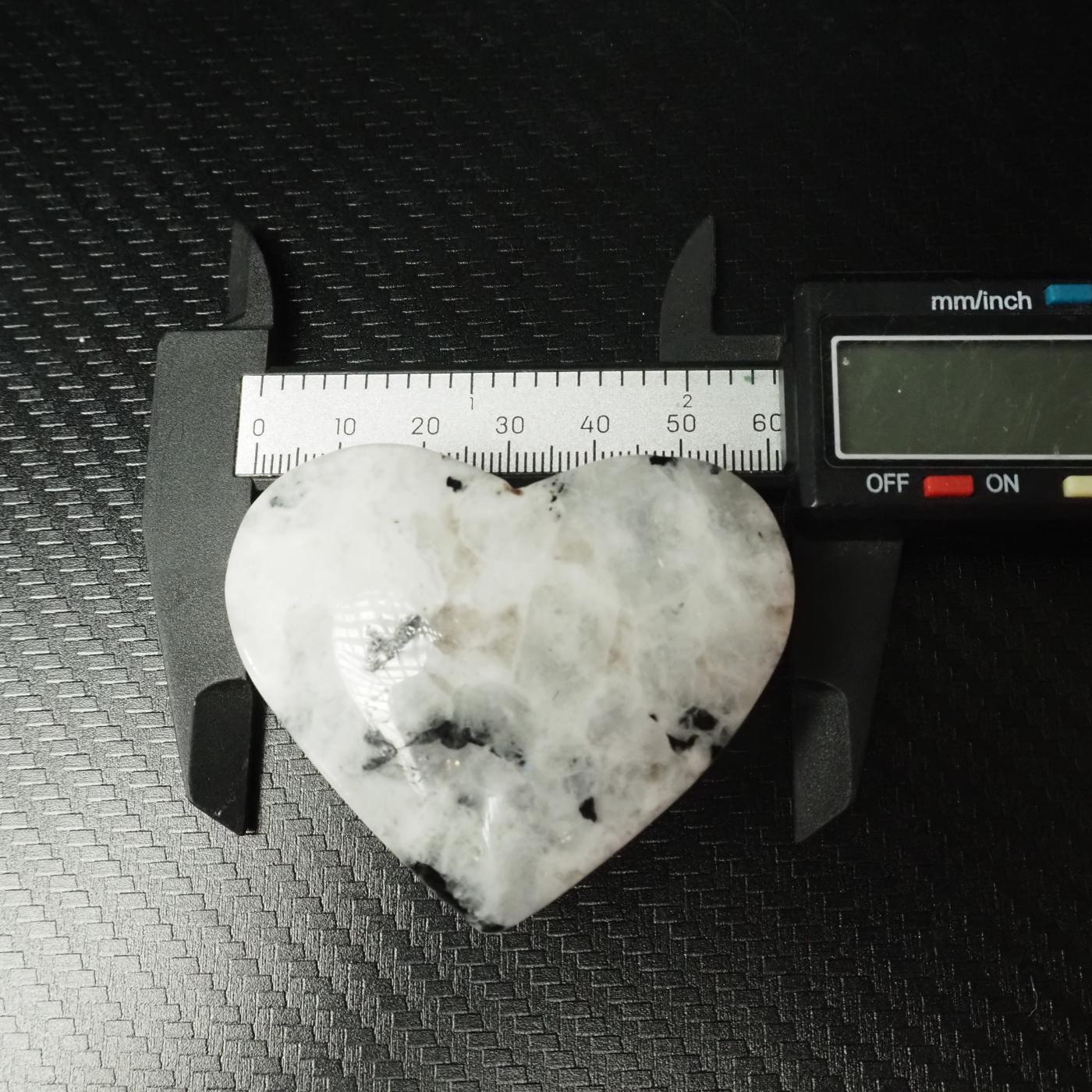 Rainbow Moonstone Heart