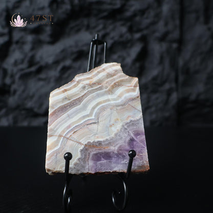 Amethyst Agate Slice Specimen