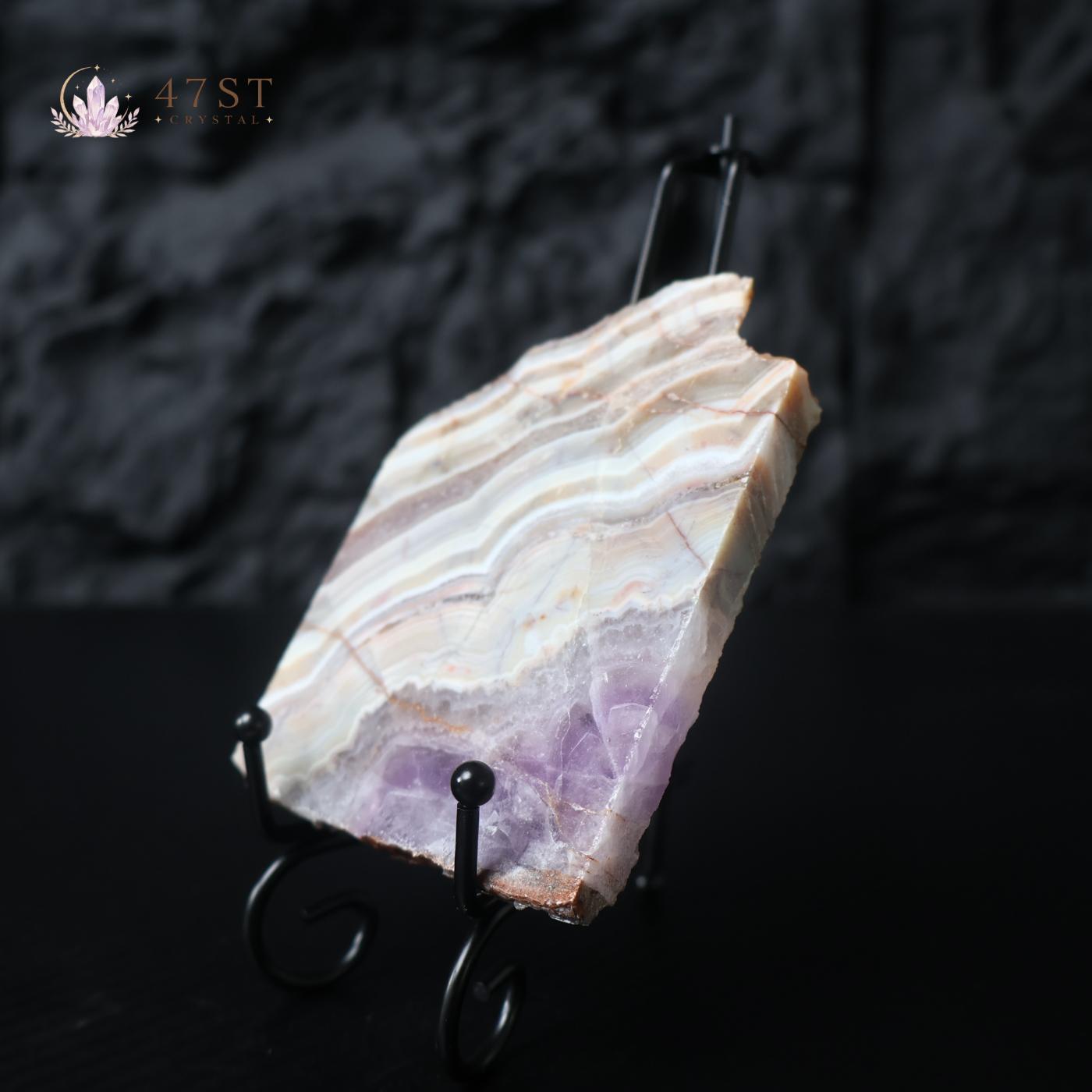 Amethyst Agate Slice Specimen