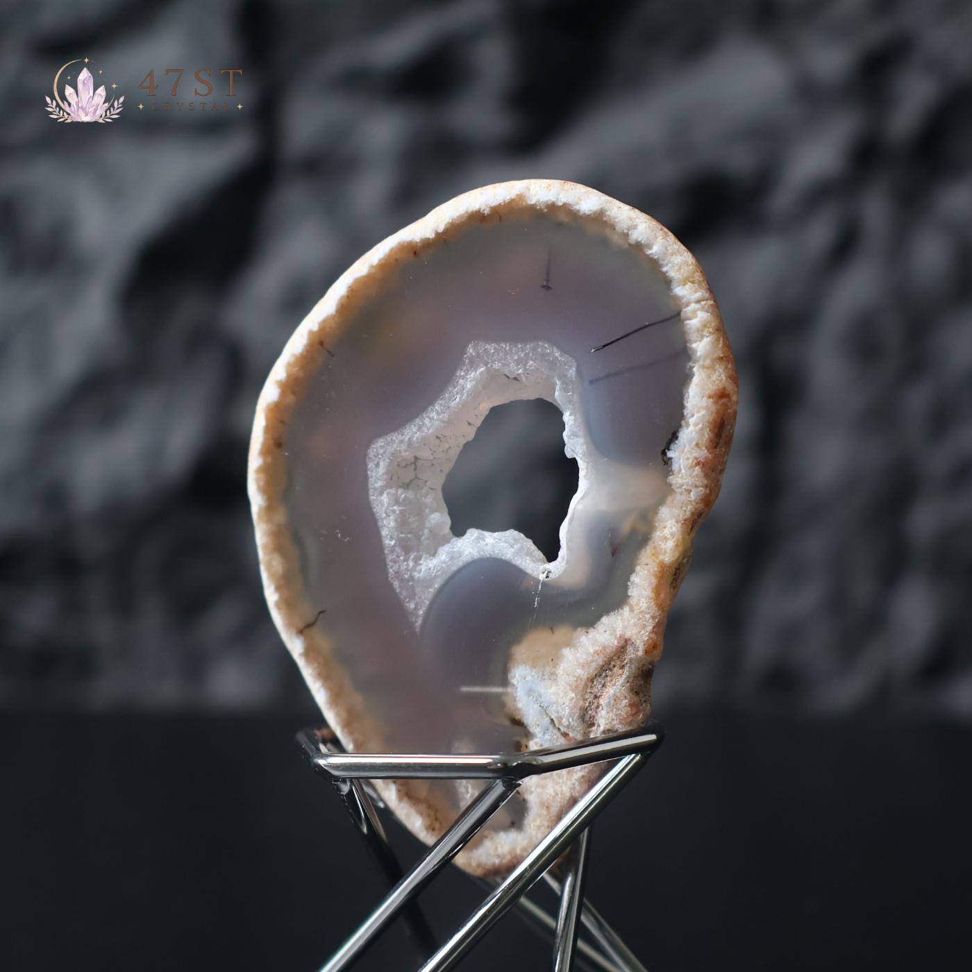 Agate Geode Slice Specimen
