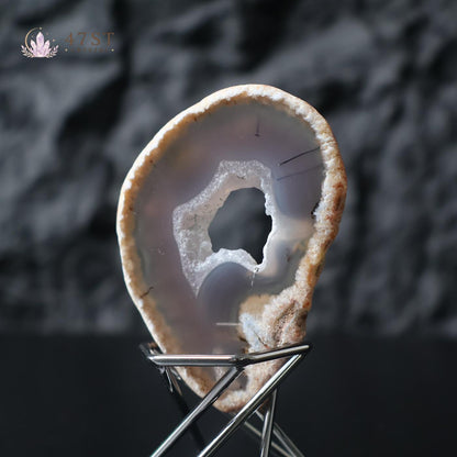 Agate Geode Slice Specimen