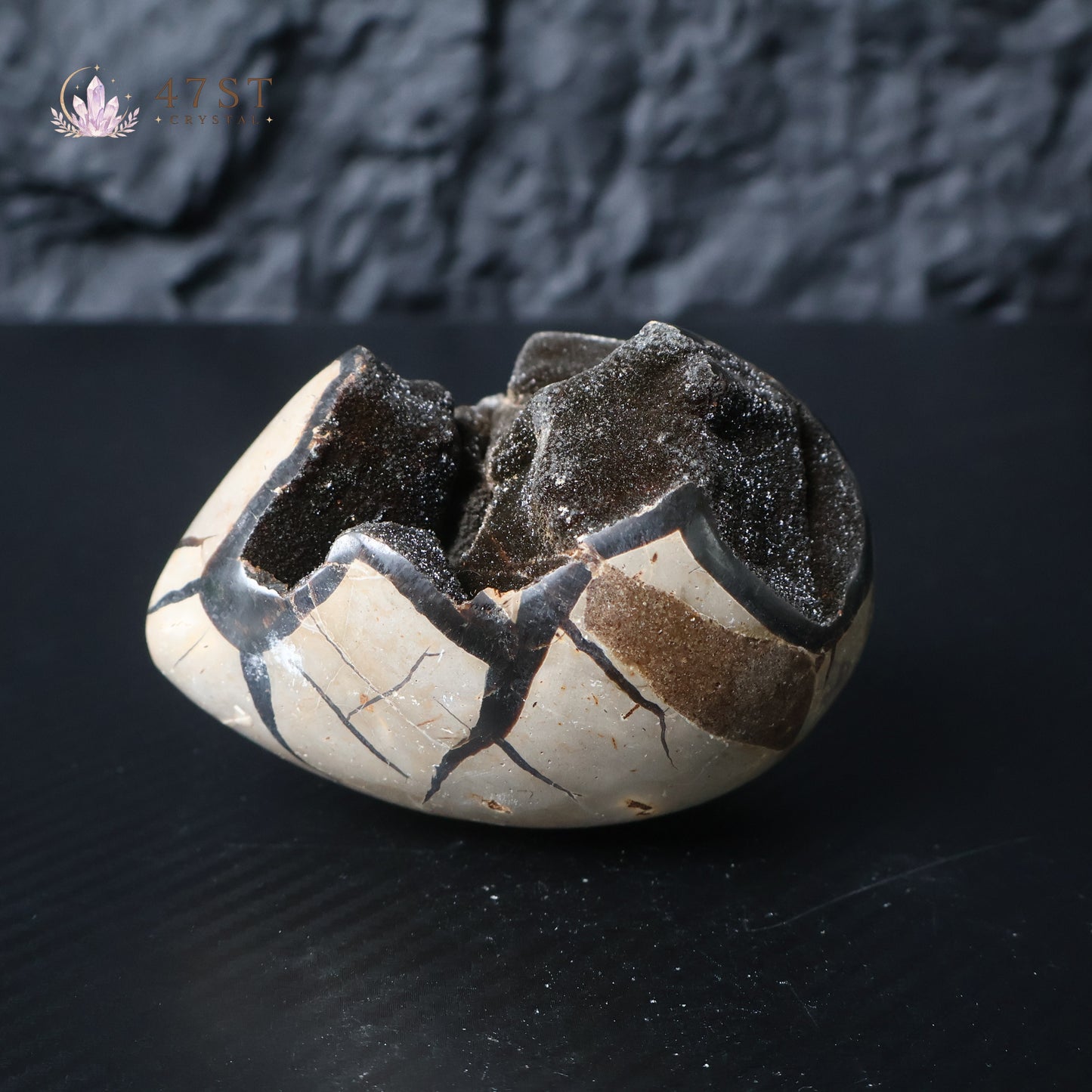 Turtle Shell Stone Egg Carving