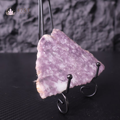 Lepidolite Slice Specimen