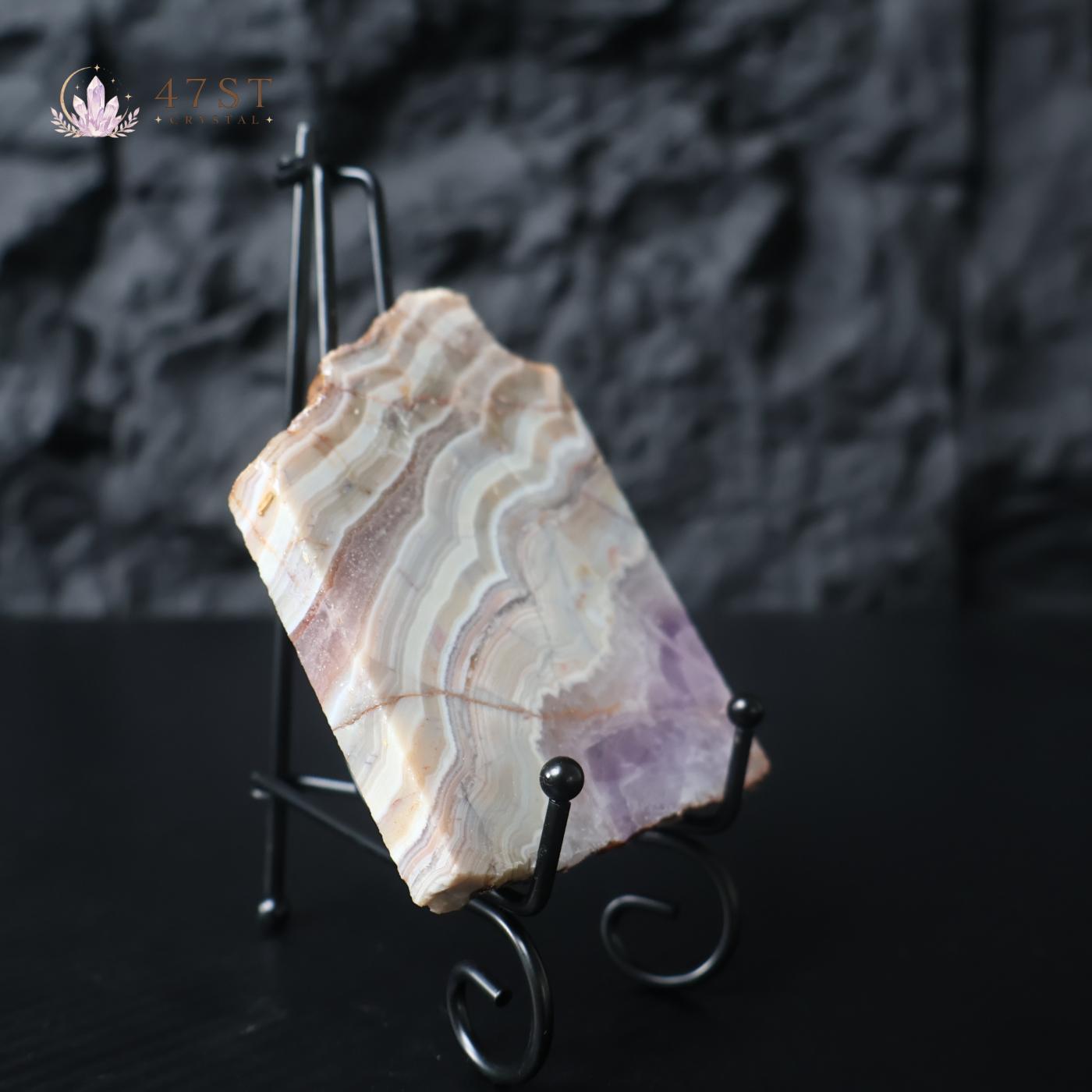 Amethyst Agate Slice Specimen