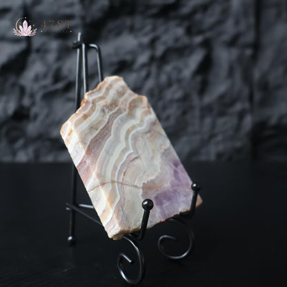 Amethyst Agate Slice Specimen