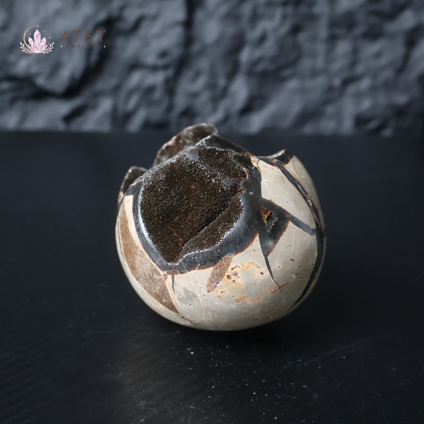 Turtle Shell Stone Egg Carving