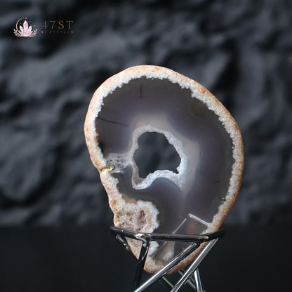 Agate Geode Slice Specimen