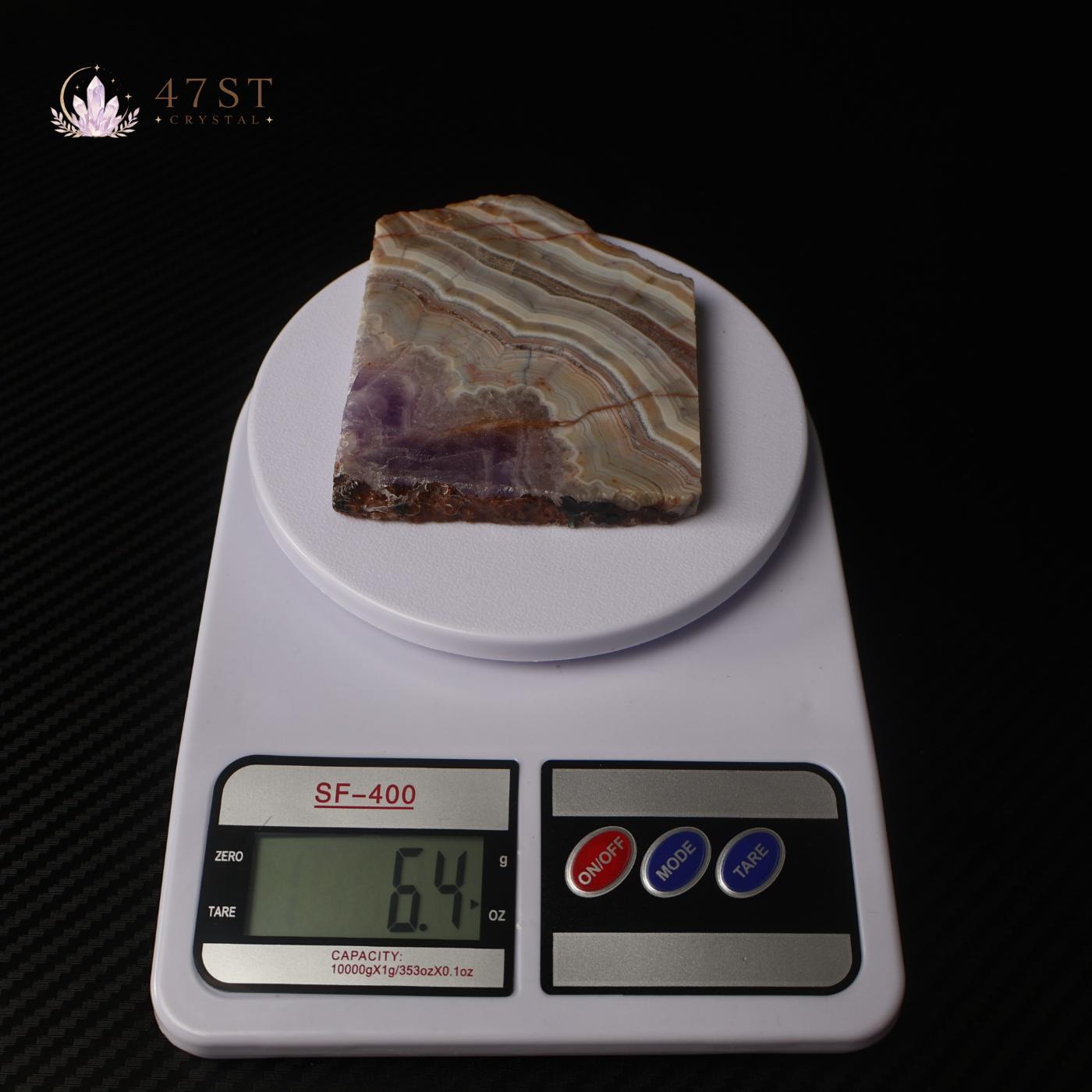 Amethyst Agate Slice Specimen
