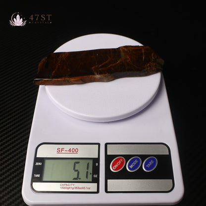 Yellow Tiger Eye Slice Specimen