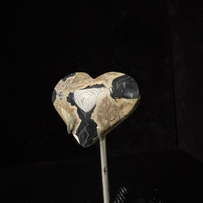 Volcano Agate Heart