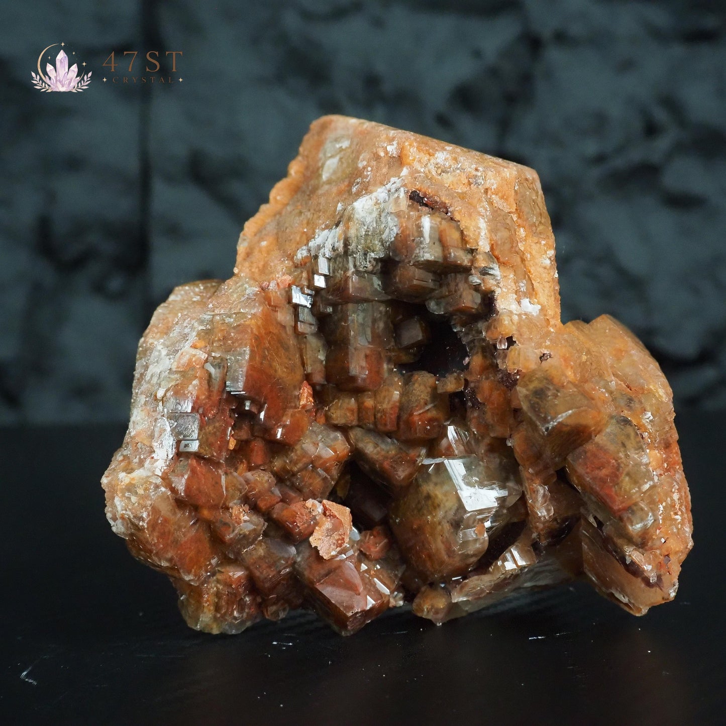 Orange Calcite Cluster