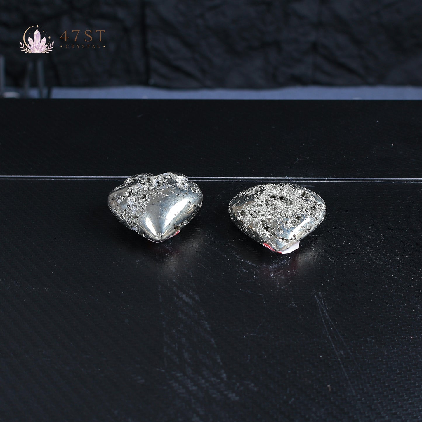 Pyrite Heart Carving