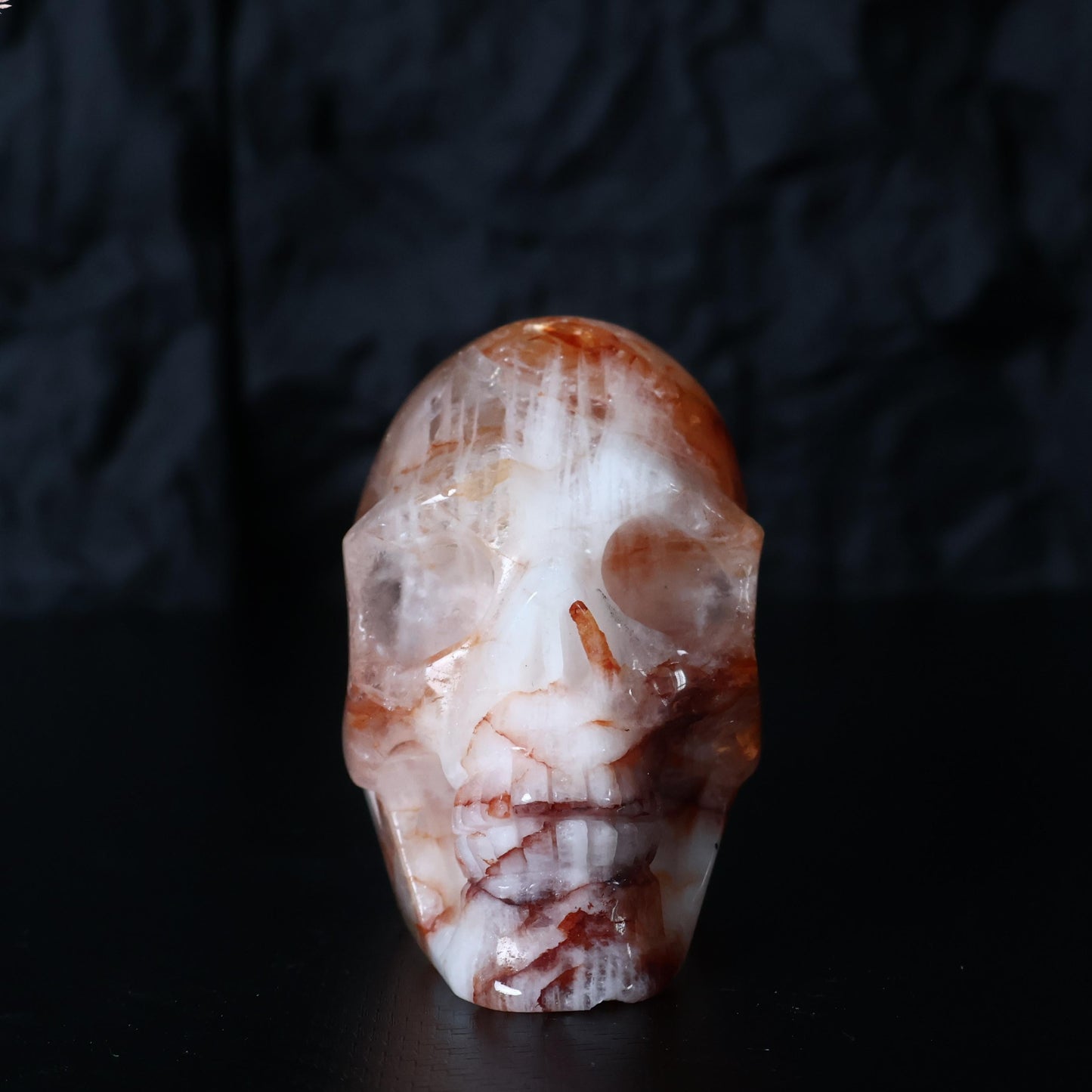 Fire Quartz Skull