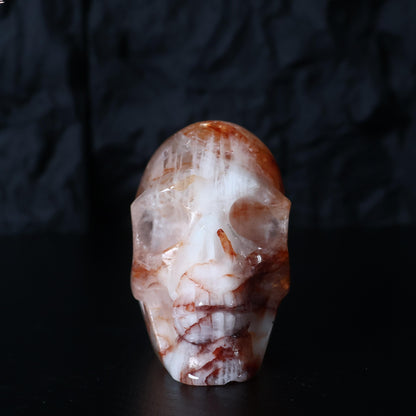 Fire Quartz Skull