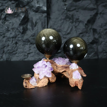 Golden obsidian