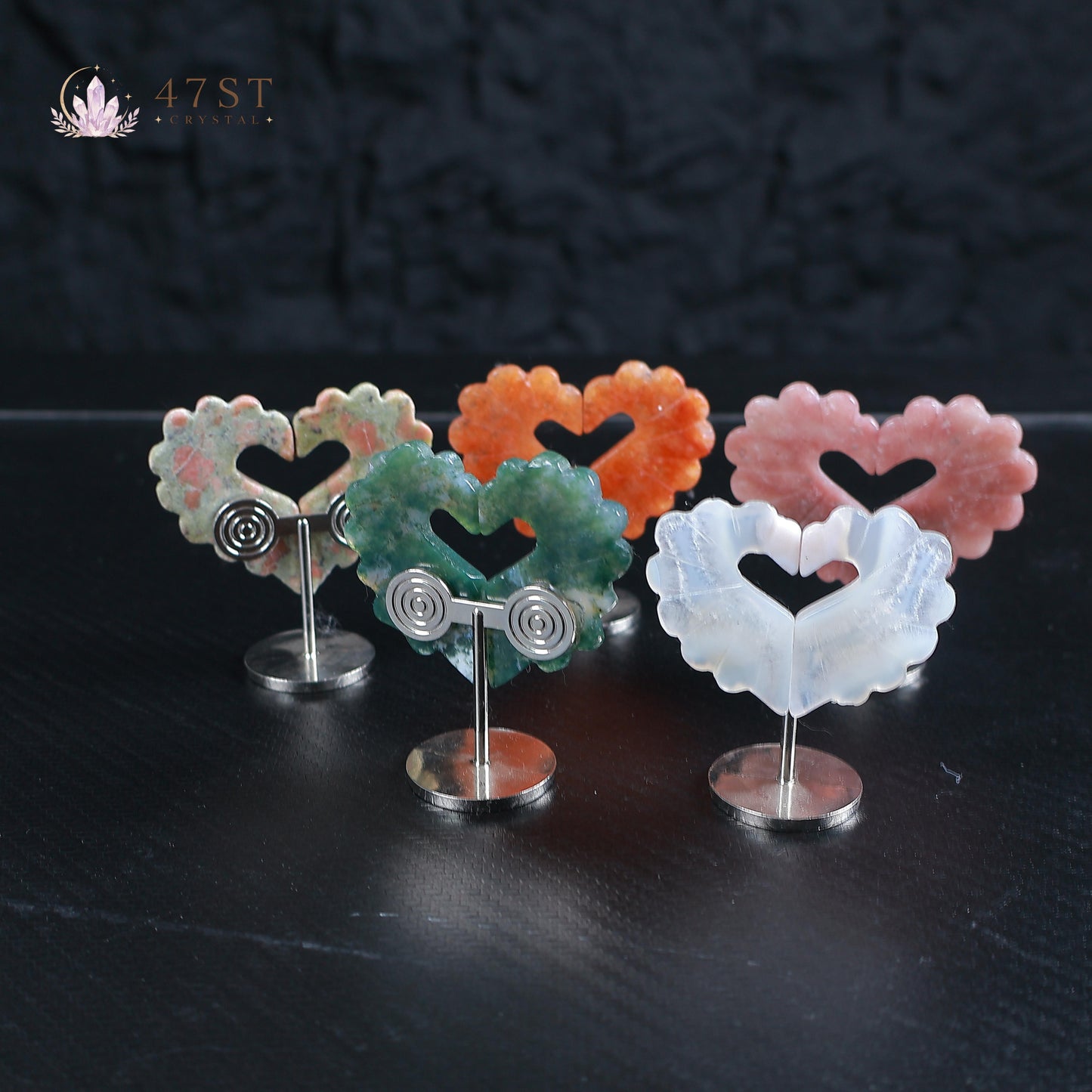 Multi-Stone Split Heart Collection