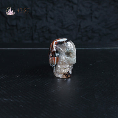 Sardonyx Skull Carving