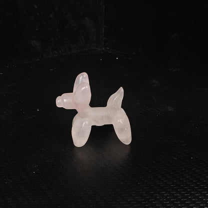 Rose Quartz Balloon Dog