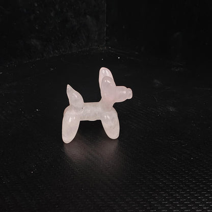 Rose Quartz Balloon Dog