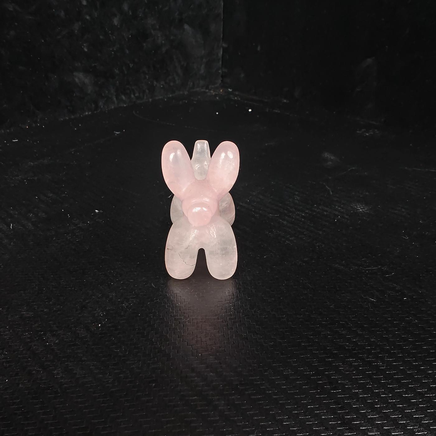 Rose Quartz Balloon Dog