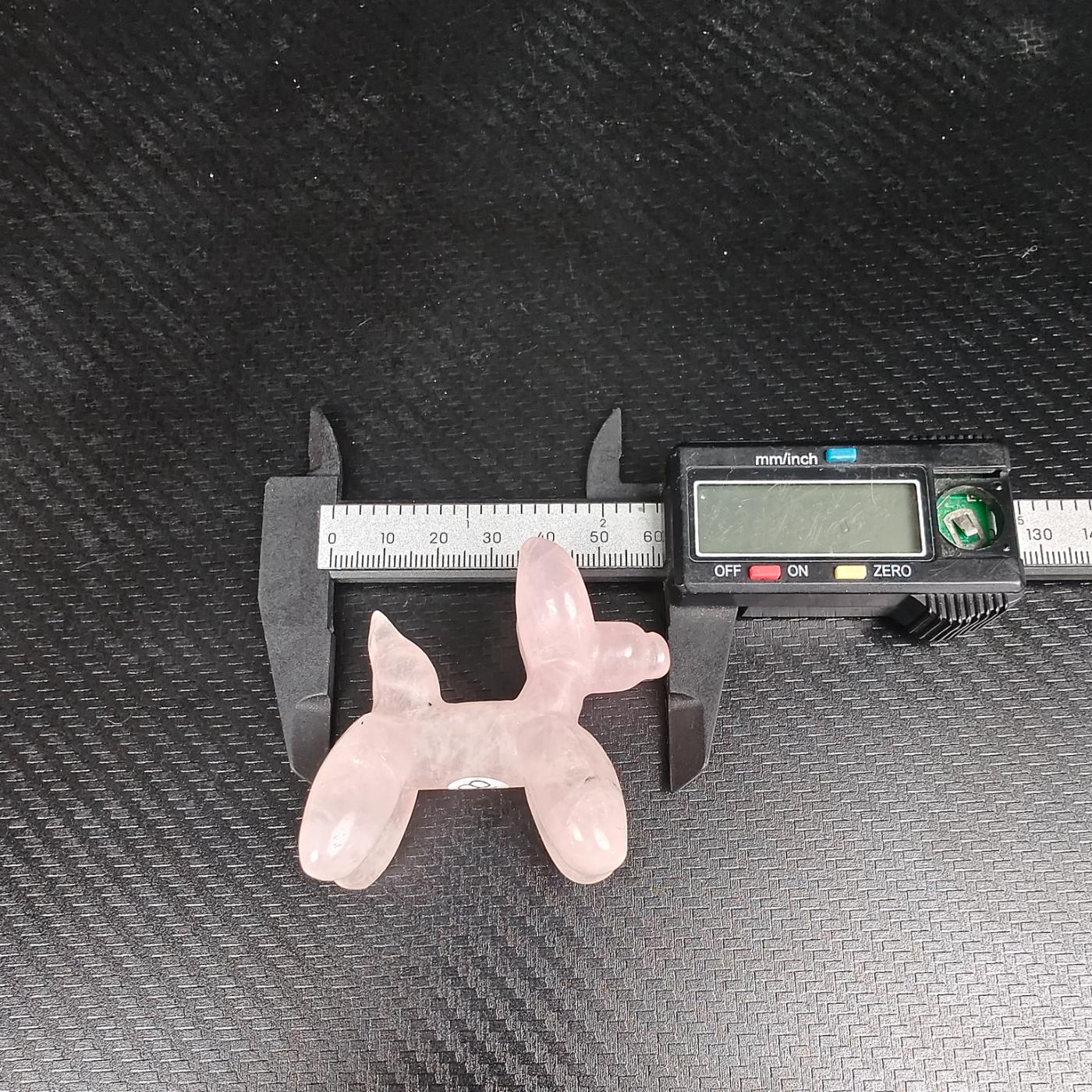 Rose Quartz Balloon Dog