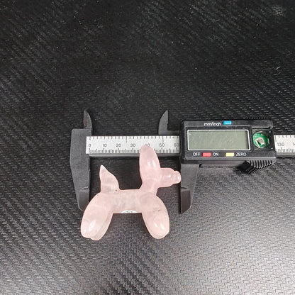 Rose Quartz Balloon Dog