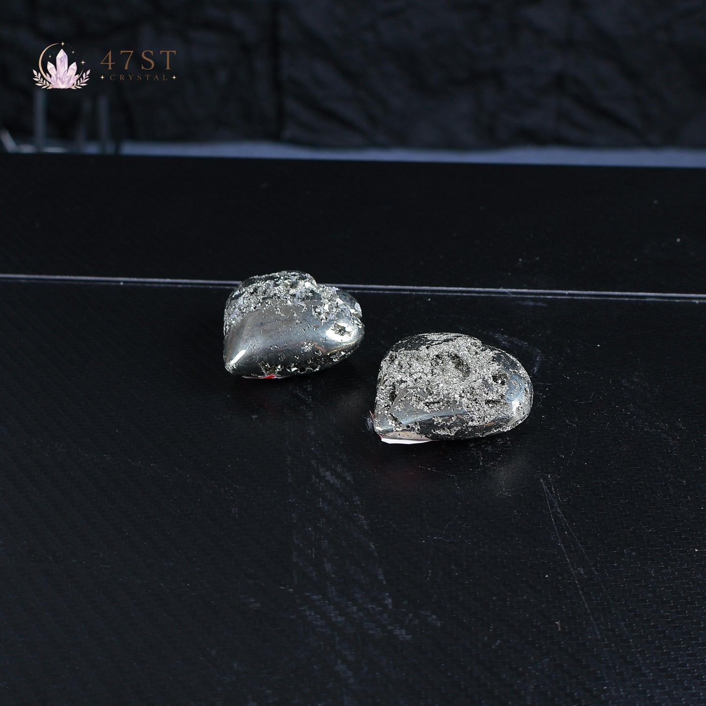 Pyrite Heart Carving
