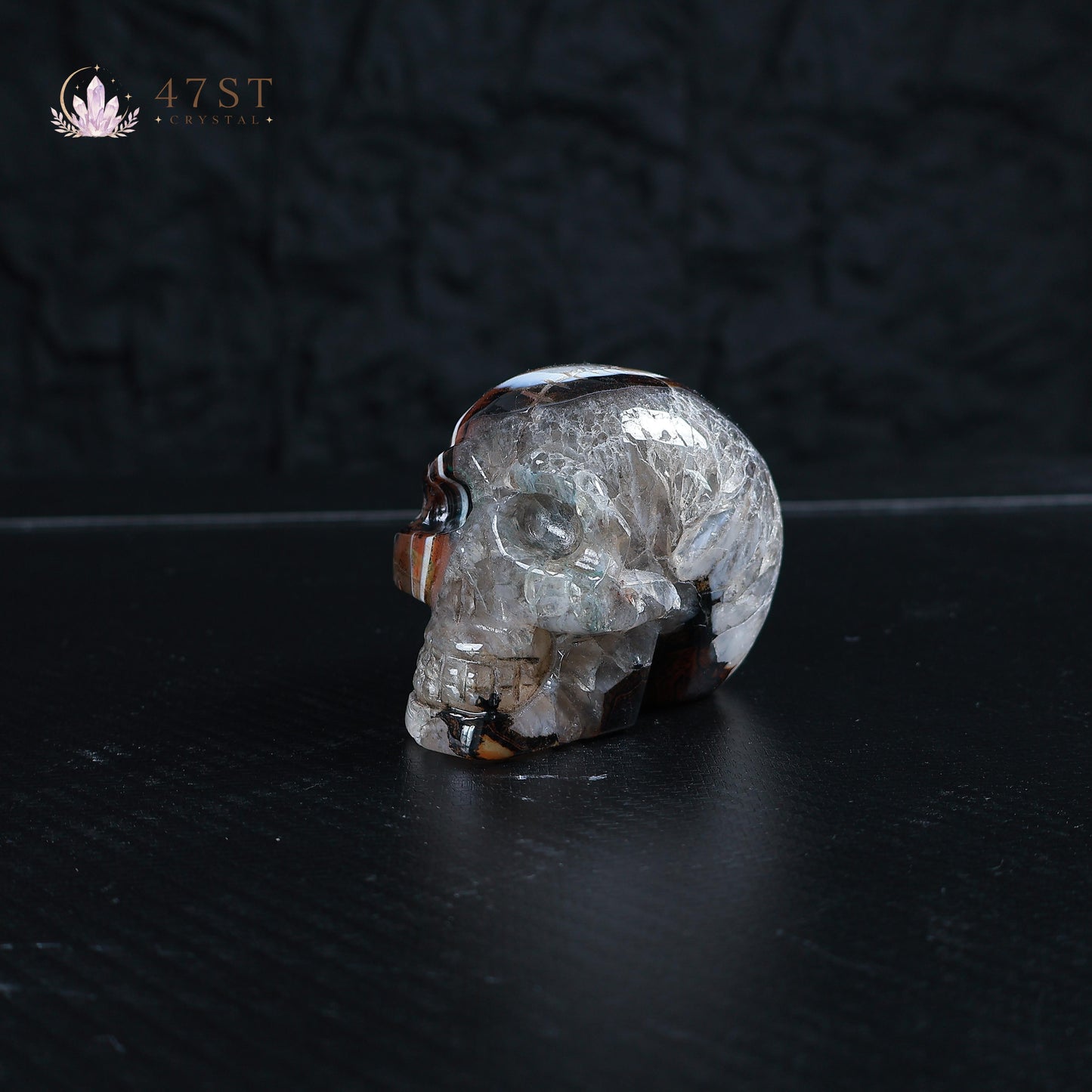 Sardonyx Skull Carving