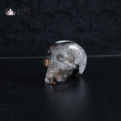 Sardonyx Skull Carving