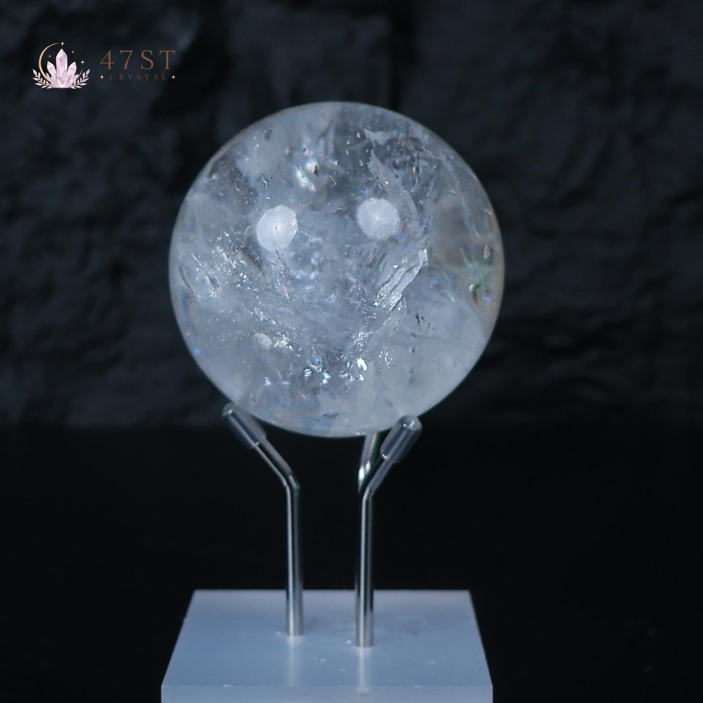 Rainbow Clear Quartz Sphere