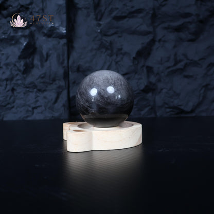 Silver Sheen Obsidian Sphere