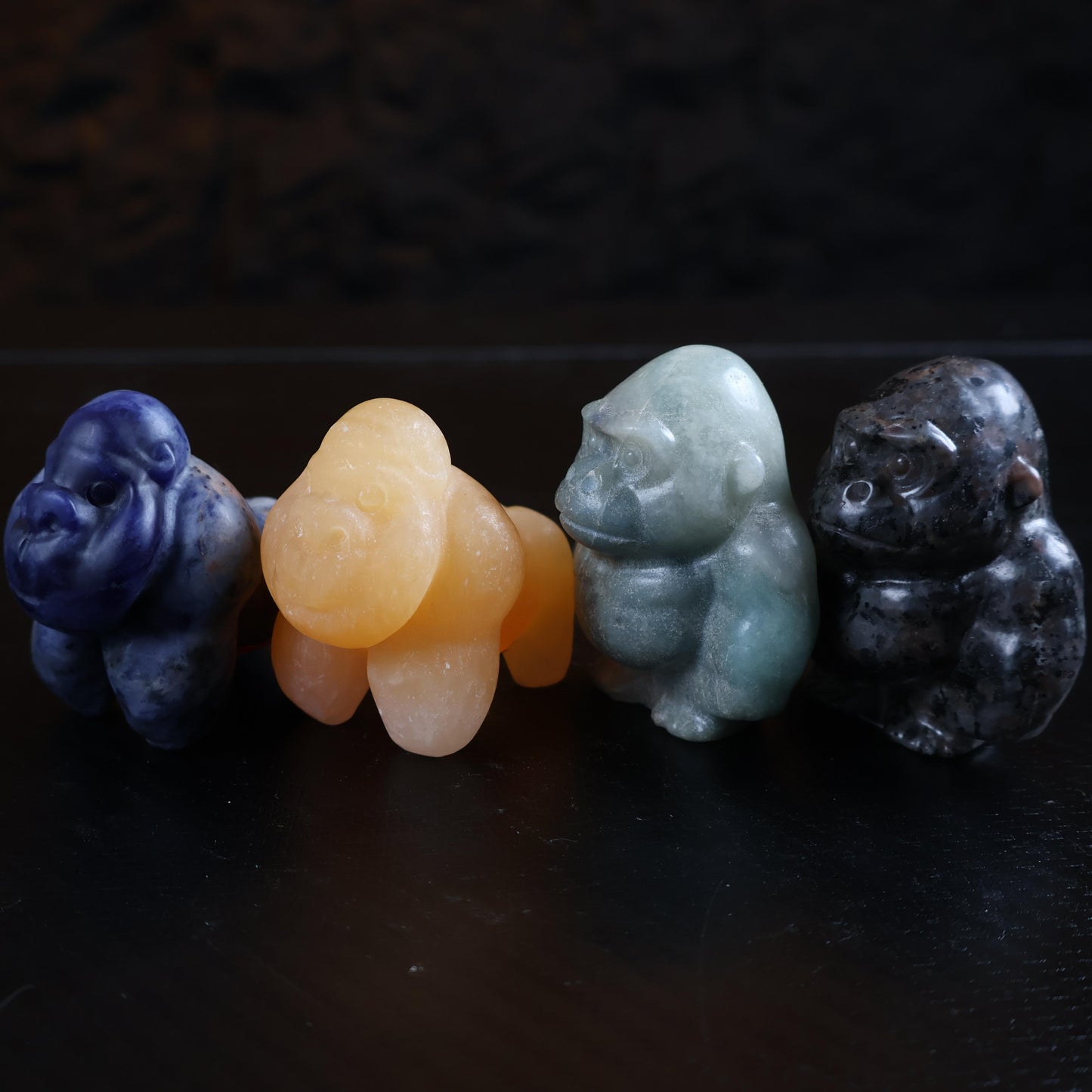 Crystal Gorilla Carvings