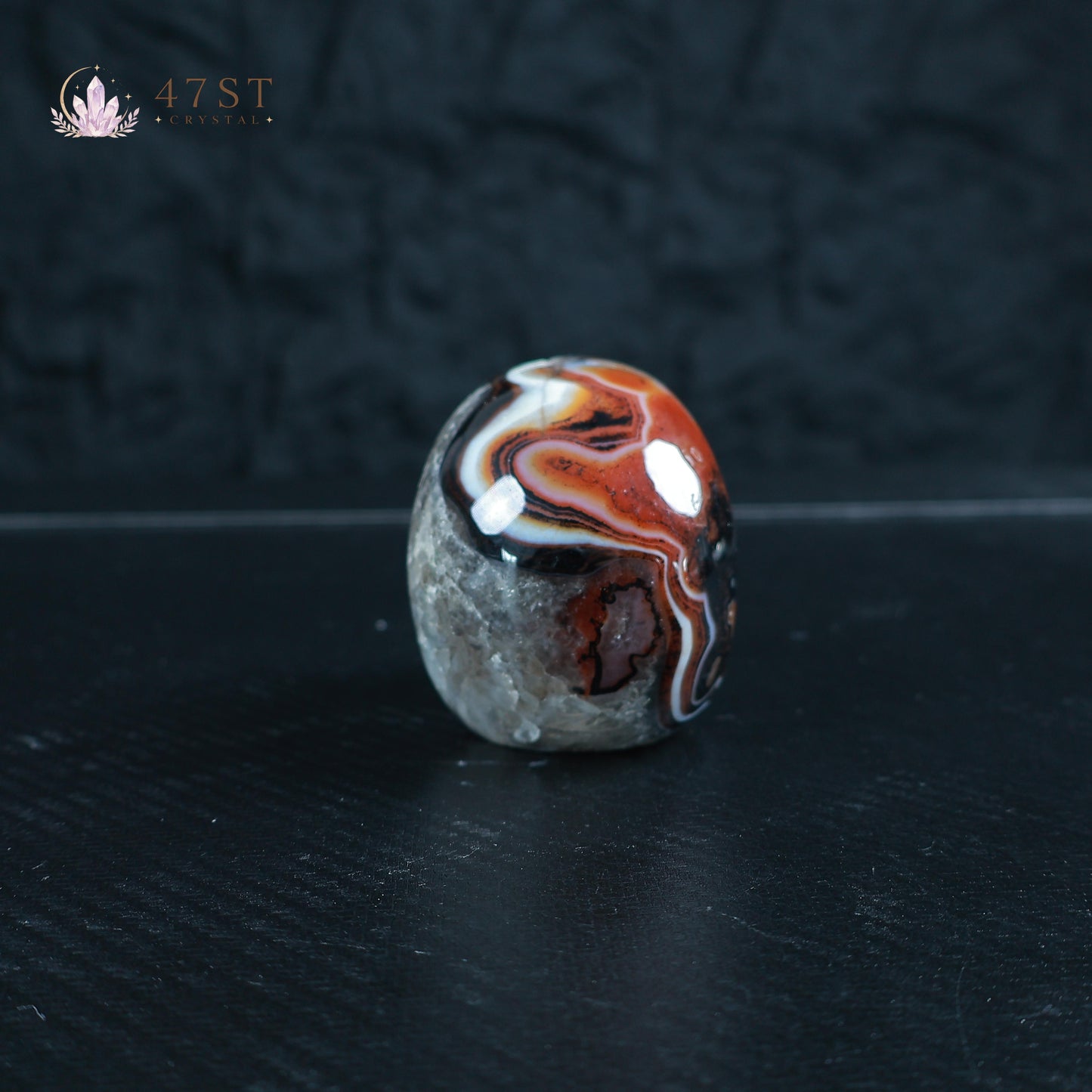 Sardonyx Skull Carving