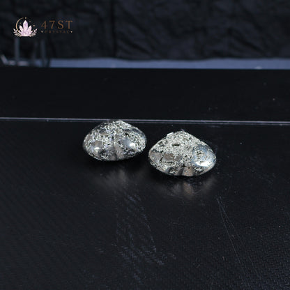 Pyrite Heart Carving