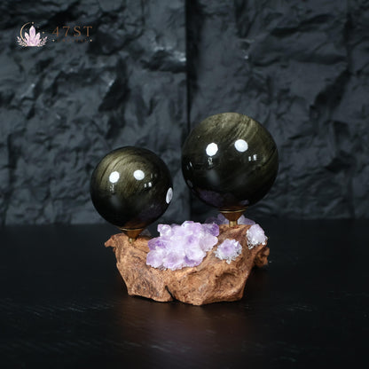 Golden obsidian