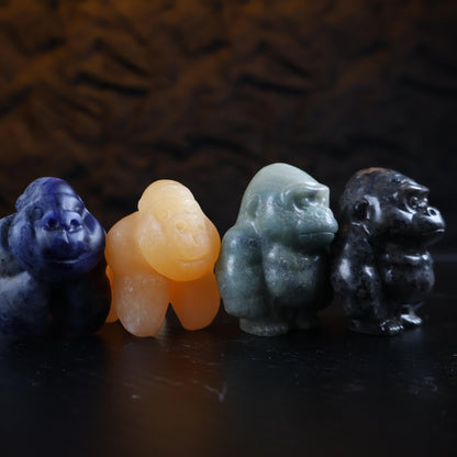 Crystal Gorilla Carvings