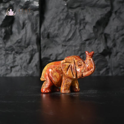Ocean Jasper Elephant Carving