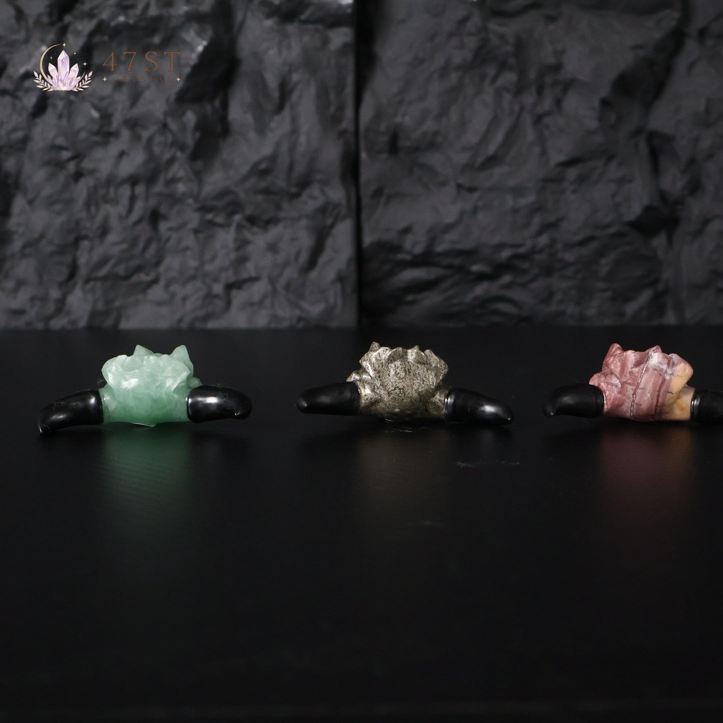 Crystal Bull Skull Carving